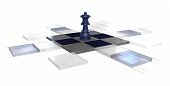 picture of strategy  - chess strategy game queen 3d 3D chessboard - JPG 