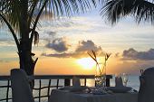 picture of beach  - Romantic Sunset Dinner for two in the caribbean - JPG 