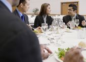 image of business people  - Businessman eating lunch - JPG 