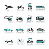 image of transportation  - Set of transport icons  - JPG 