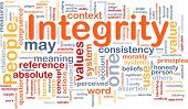 foto of integrity  - Background concept wordcloud illustration of integrity principles values - JPG 