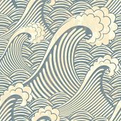 foto of backdrop  - seamless pattern with waves - JPG 