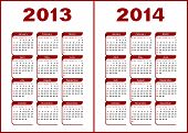 stock photo of figures  - Calendar for 2013 - JPG 
