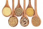 image of pulse  - Cereal and grain selection of bulgur wheat - JPG 