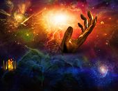 foto of time  - Temple of fire Hand of time - JPG 