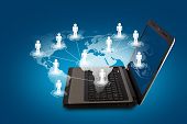 stock photo of network  - Social networking concept - JPG 