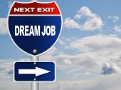 image of leadership  - Dream job road sign - JPG 