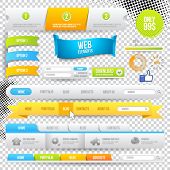 stock photo of web  - Vector Web Elements - JPG 