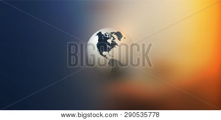 Poster: Colorful Earth Globe Design Layout