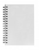 picture of notebook  - blank background - JPG 