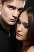 stock photo of man  - Sexy passion couple - JPG 