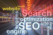 stock photo of search  - Software package box Word cloud concept illustration of SEO Search Engine Optimization - JPG 