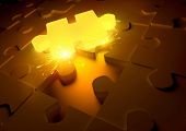 stock photo of puzzle  - Hot Puzzle Concept - JPG 