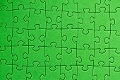 image of puzzle  - Green jigsaw puzzle background or texture pattern - JPG 