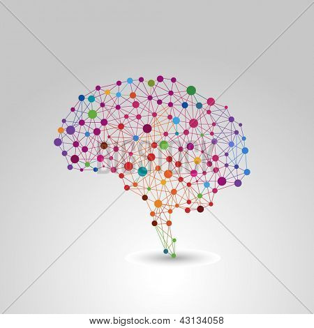 Picture or Photo of Creative concept of the human brain, vector illustration