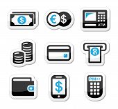stock photo of finance  - Finance labels  - JPG 