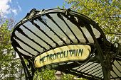 pic of france  - View of the Abbesses metro station in Paris - JPG 