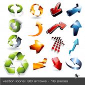 picture of reflexion  - vector icon set - JPG 