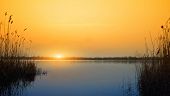 foto of sunset  - sunset on the river - JPG 