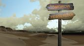 picture of yesterday  - sign direction tomorow  - JPG 