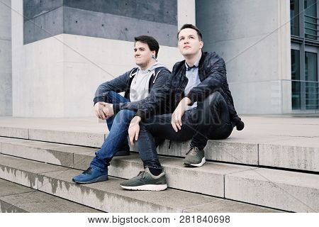 Poster: Two Male Teenage Friends Or