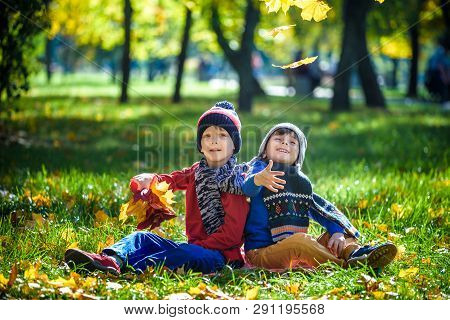 Poster: Happy Children Playing In Beautiful