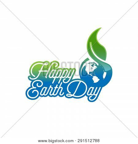 Poster: Happy Earth Day Lettering Poster