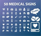 stock photo of medical doctors  - 50 medical icons - JPG 