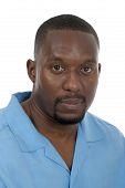 picture of africanamerican  - Portrait headshot of a handsome African American male - JPG 