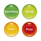 picture of survey  - A set of four survey icons red yellow green - JPG 