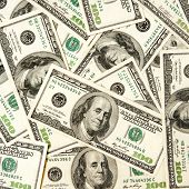stock photo of money  - heap of dollars - JPG 