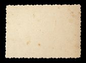 picture of  photo  - Reverse side of an old photo print with a decorative border - JPG 