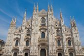 stock photo of religion  - Duomo di Milano gothic cathedral church - JPG 