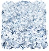 picture of ice  - Ice cubes on a white background - JPG 