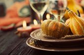 Restaurant Autumn Place Setting