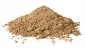 foto of sand  - Pile of sand isolated on white - JPG 
