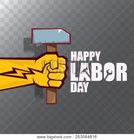 vector labor day usa label or background vector happy labor labor day posters
