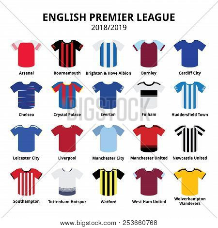 Poster: English Premier League Kits 2018