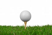 foto of golf  - Golf ball close - JPG 