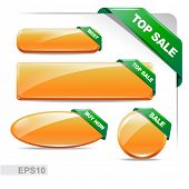 image of web  - Vector  web buttons - JPG 
