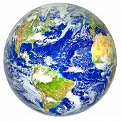 picture of globe  - 3d realistic Globe - JPG 