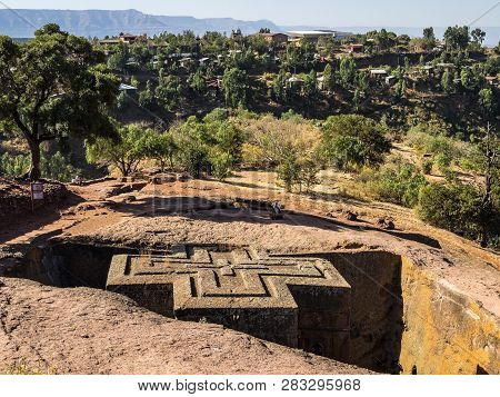 Poster: Lalibela Ethiopia Famous Rockhewn Church
