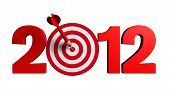 picture of competition  - Next New Year 2012 whit a red and target and dart  - JPG 