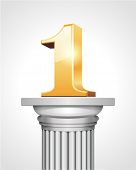 pic of columns  - First place gold on white column - JPG 