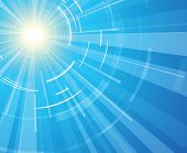 foto of blue sky  - Sun on a blue sky - JPG 