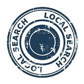 picture of search  - Local search SEO concept stamp isolated on a white background - JPG 