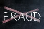 image of fraud  - Chalk drawing  - JPG 