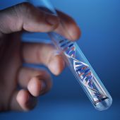 picture of science  - dna molecule in test tube - JPG 