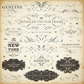 pic of satisfaction  - Vector set of calligraphic design elements - JPG 