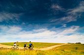 pic of group  - group relax biking outdoors - JPG 